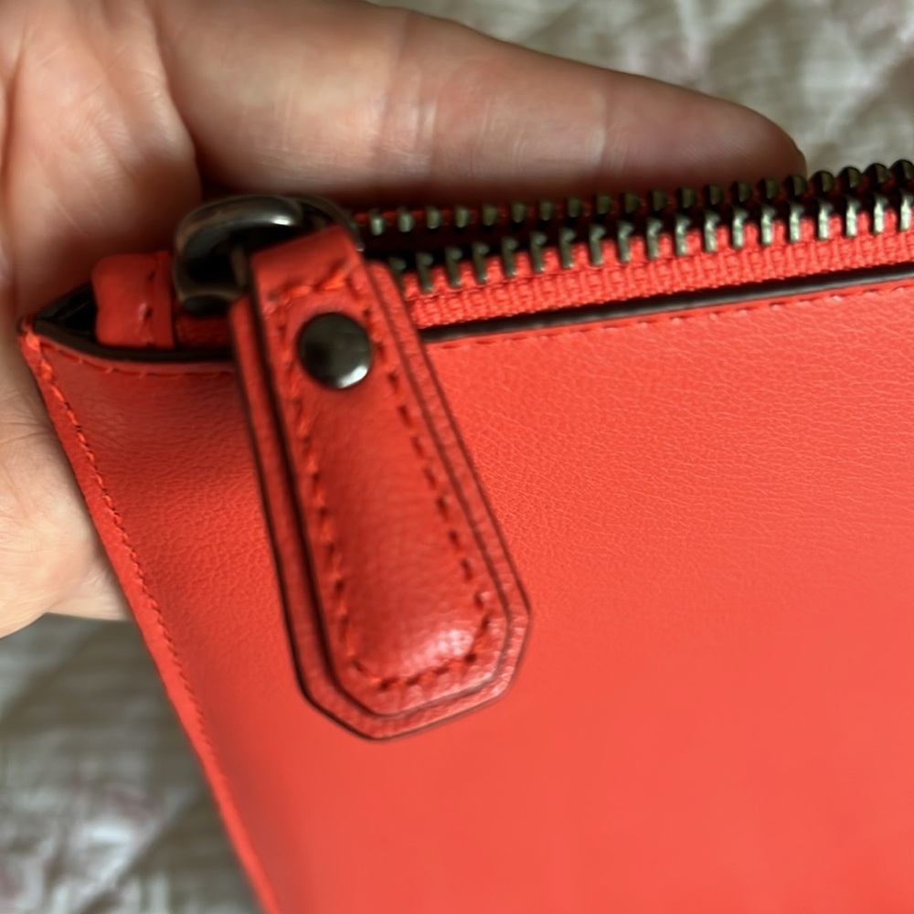 NWOT Diane Von Furstenberg Coral Studded Clutch - Picture 3 of 7